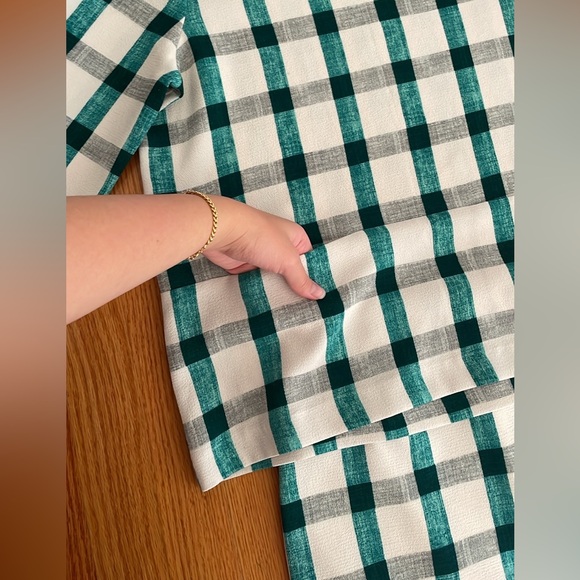 Zara Gingham Pencil Skirt + Top Set - Picture 5 of 8